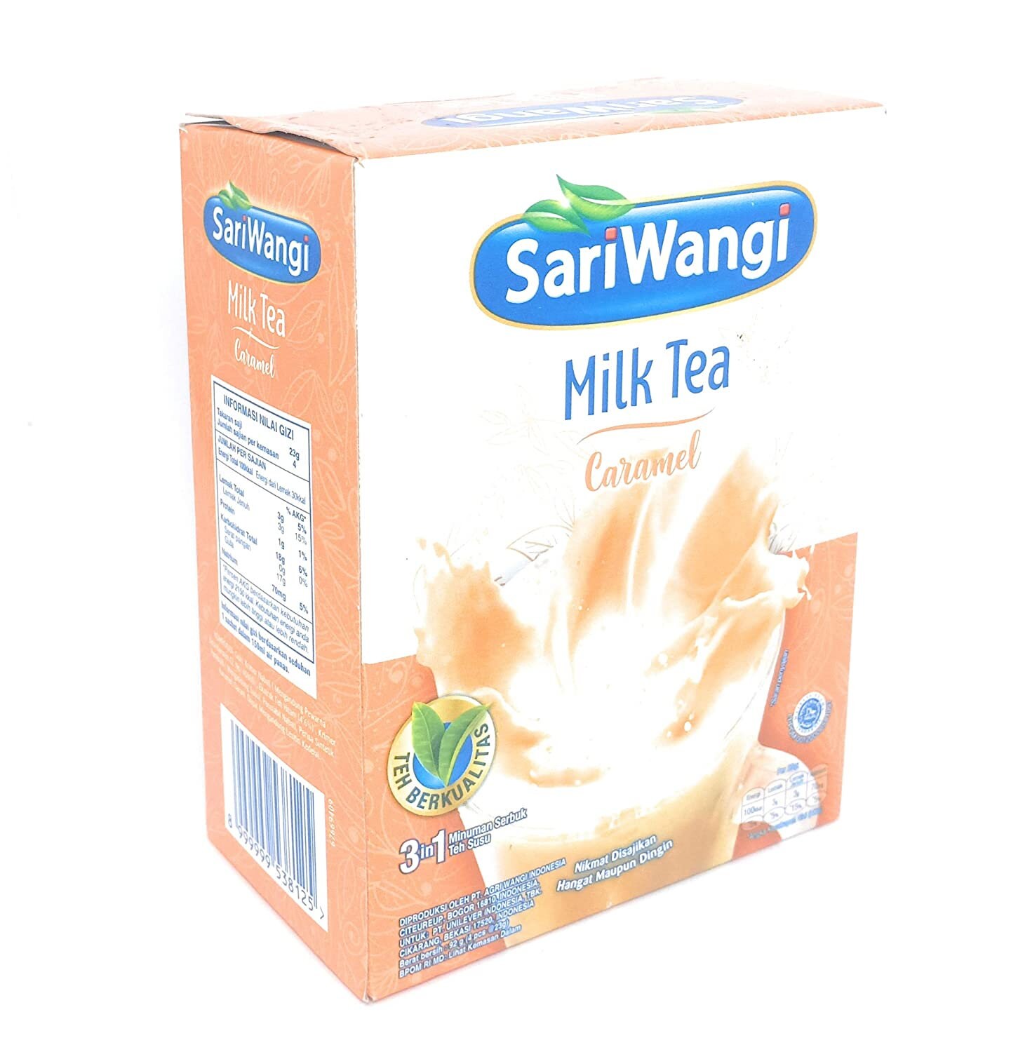 SariWangi Milk Tea with Caramel Flavor 4ct 92 Gram Etsy