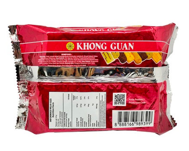 Khong Guan Biscuit Red Assorted, 300gram 10 Oz image 2