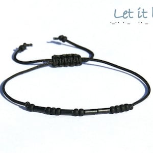 Bransoletka z kodem Morse'a na zamówienie, biżuteria z imieniem, prezent dla przyjaciela