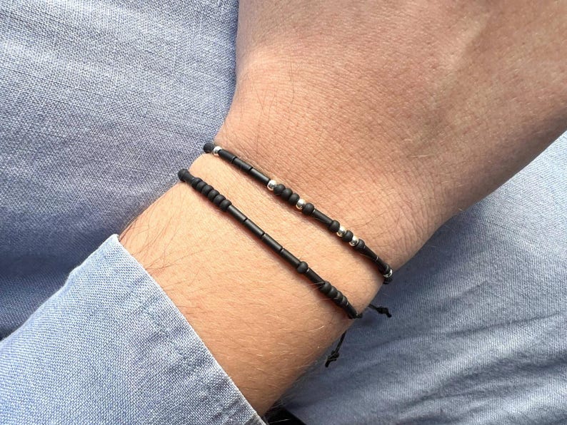 Brother morse code bracelet ,Sibling gift from sister imagem 2