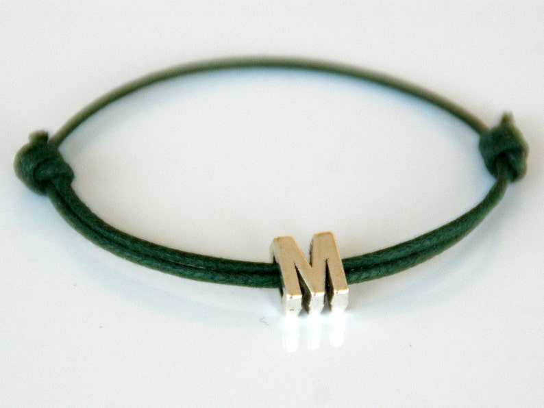 Mens Initial bracelet Initial bracelet men Personalized Etsy