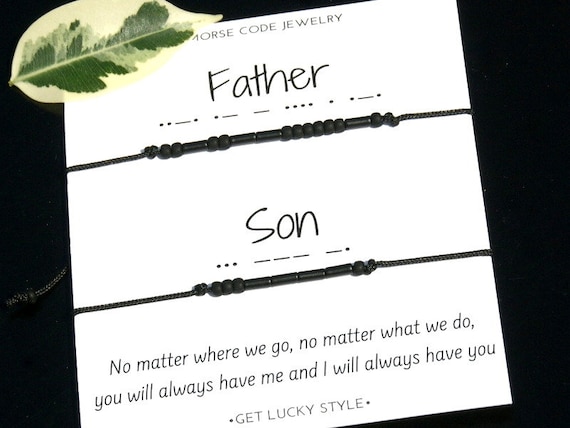 Dad and son bracelets discount