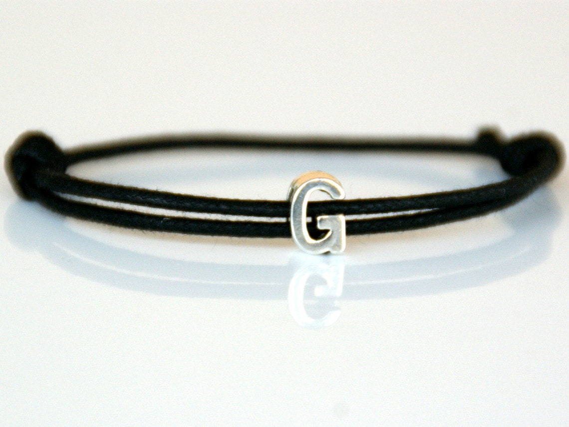 Mens Initial bracelet Initial bracelet men Personalized Etsy