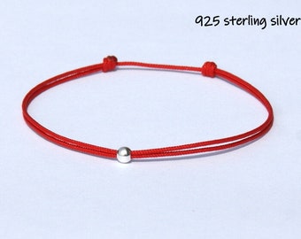 Kabbalah Red String Bracelet – Sterling Silver (925) & Waterproof – Lucky Charms USA