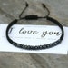 I love you Custom bracelet for men Morse code bracelet Fathers day gift for boyfriend gift Husband gift Personalized jewelry  for men 