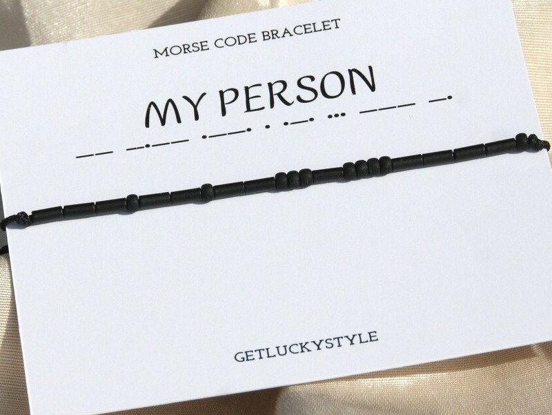 My Person bracelet Morse code bracelet You are My Person   gift for bestfriend gift for buddy gift for  friend