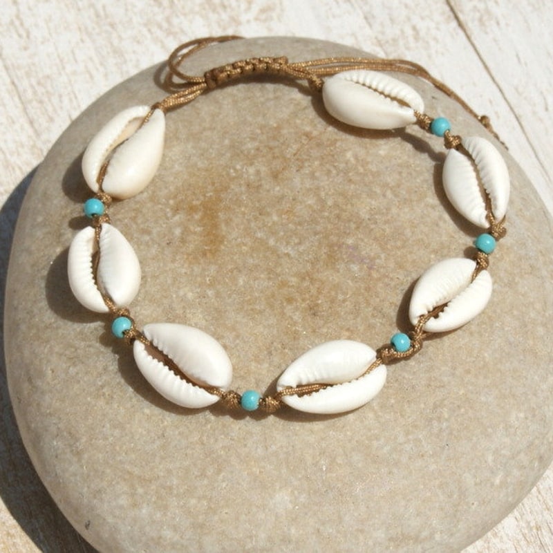 Seashell Anklet - Etsy