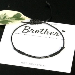 Brother morse  code bracelet ,Sibling gift from sister