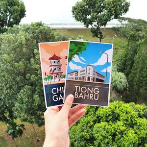Singapur Postkarten Set 1