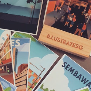 Alles-oder-Nichts-Postkartendeck für Singapur