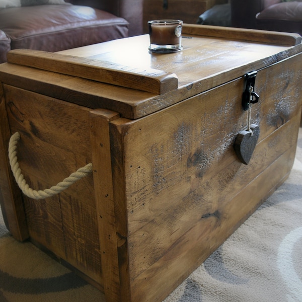 Old Chest Coffee Table Etsy UK