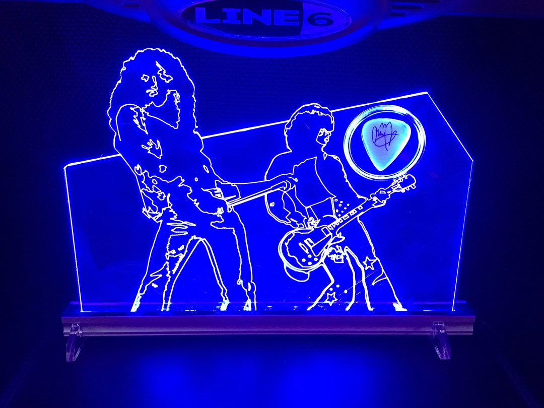 Led Zeppelin USB LED Lamp. Takes a Guitar Pick. Etsy UK
