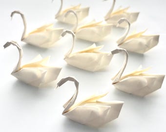 Origami Swan, Wedding Favors, anniversary Gift
