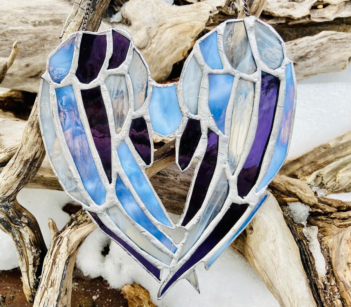 Stained Glass Angel Wings Etsy