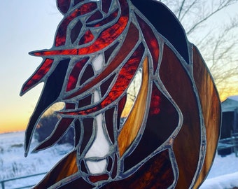 Stained Glass Wild Horse