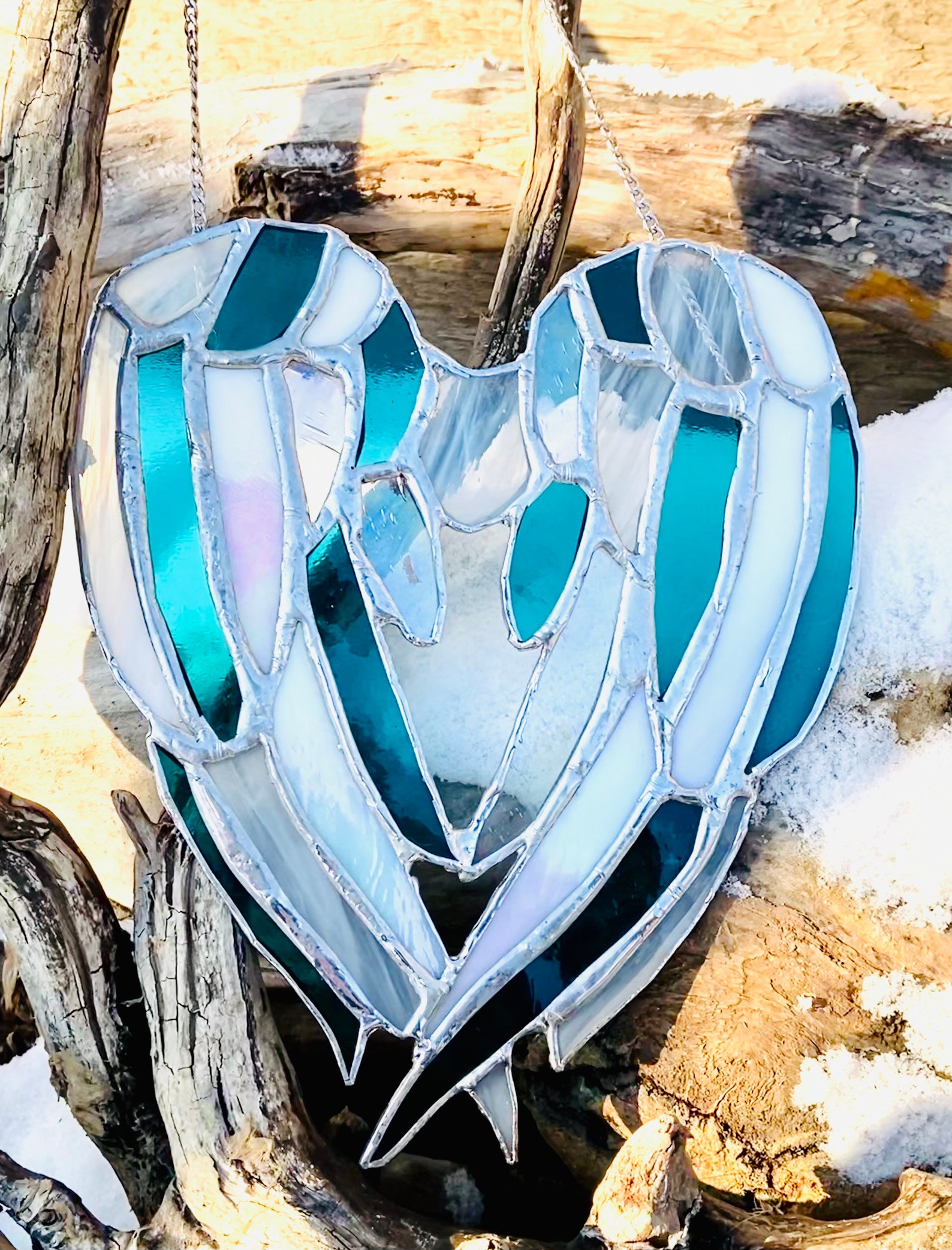 Stained Glass Angel Wings Etsy