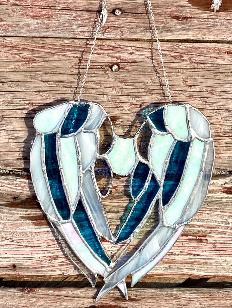 Stained Glass Angel Wings Etsy