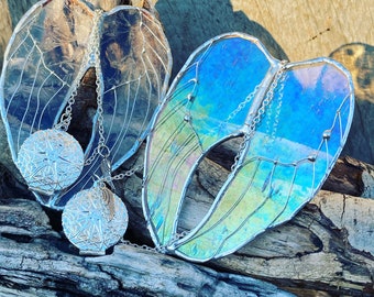 Small Stained Glass Angel Wings