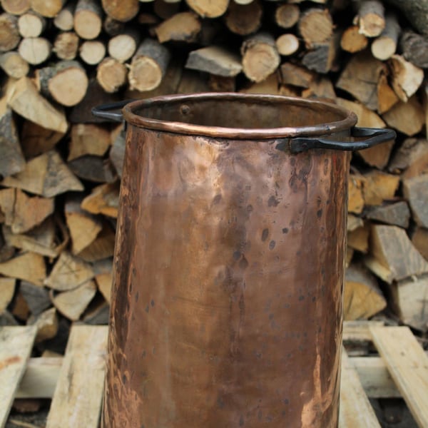 Handmade Copper Umbrella Stand rustic