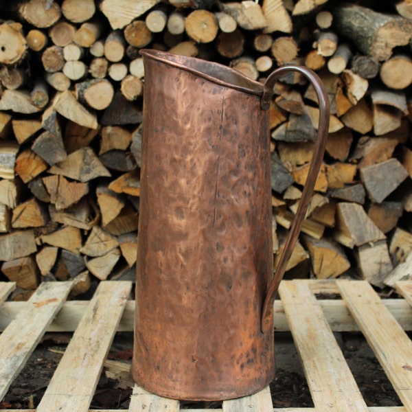 Porte-parapluie de stockage de pichet en cuivre fabriqué à la main unique