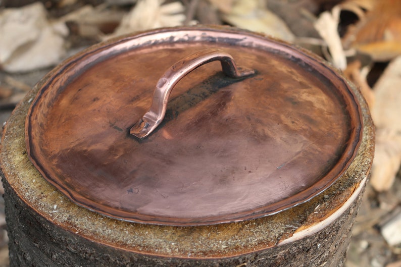 Artisanal Tinned Copper Cooking Pot - Timeless Elegance for Your Kitchen image 5