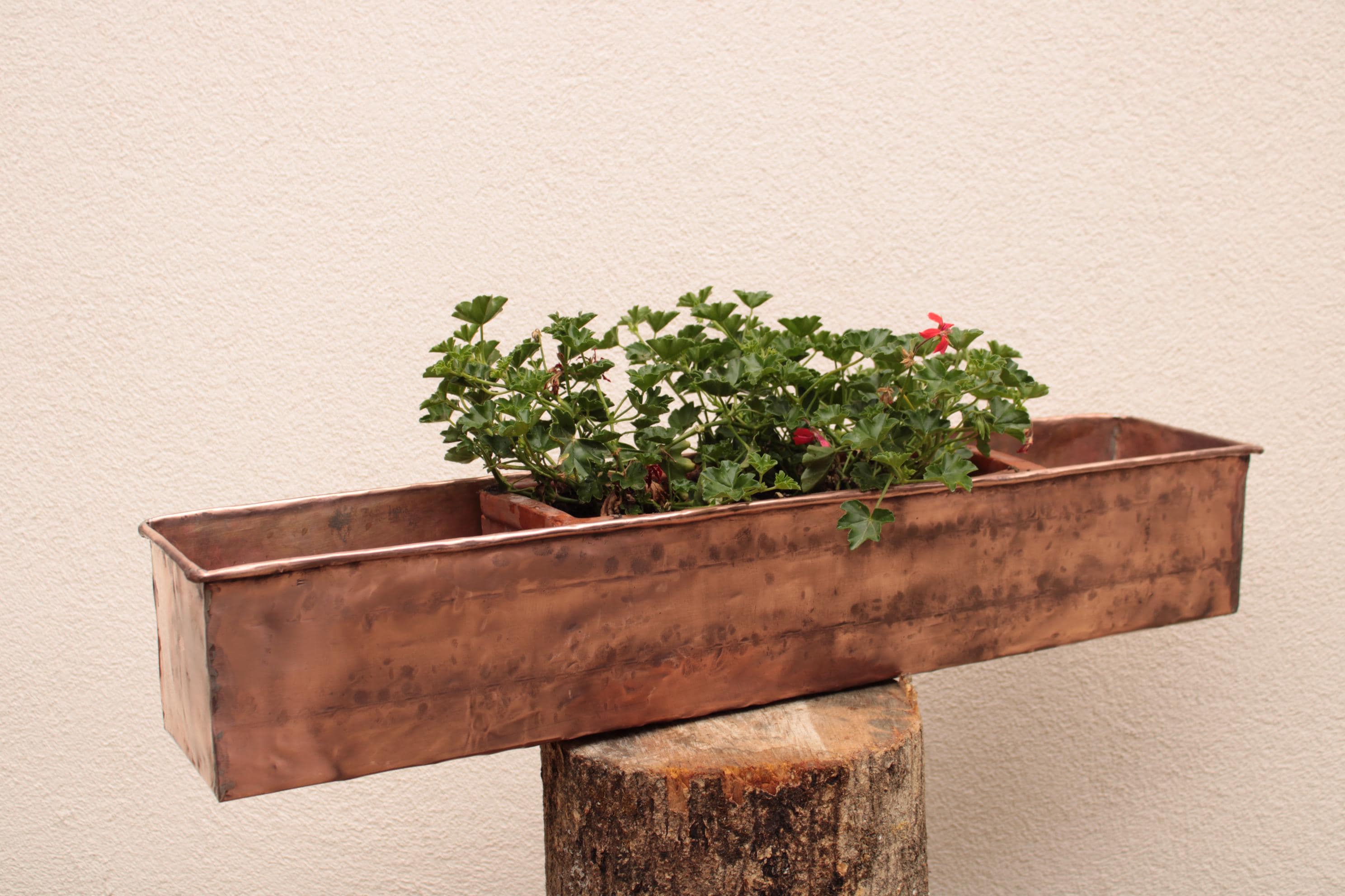 blumenkasten rollbar Rechteckiger Blumenkasten mit Rädern aus Fiberglas – Potflex