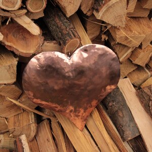 Cuore per arredamento casa in rame anche personalizzabile , artigianato italiano