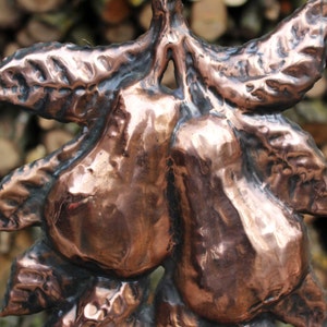 Handmade Copper Panel: Pear Branch image 3