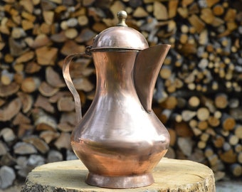 Antique Copper Pitcher | Unique Interior Decoration Piece