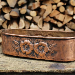 Handmade Copper Flower Box: Vase, Vase container, Storage