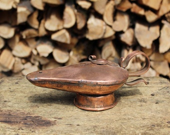 Handmade Copper Lamp: Aladdin Oil Lamp