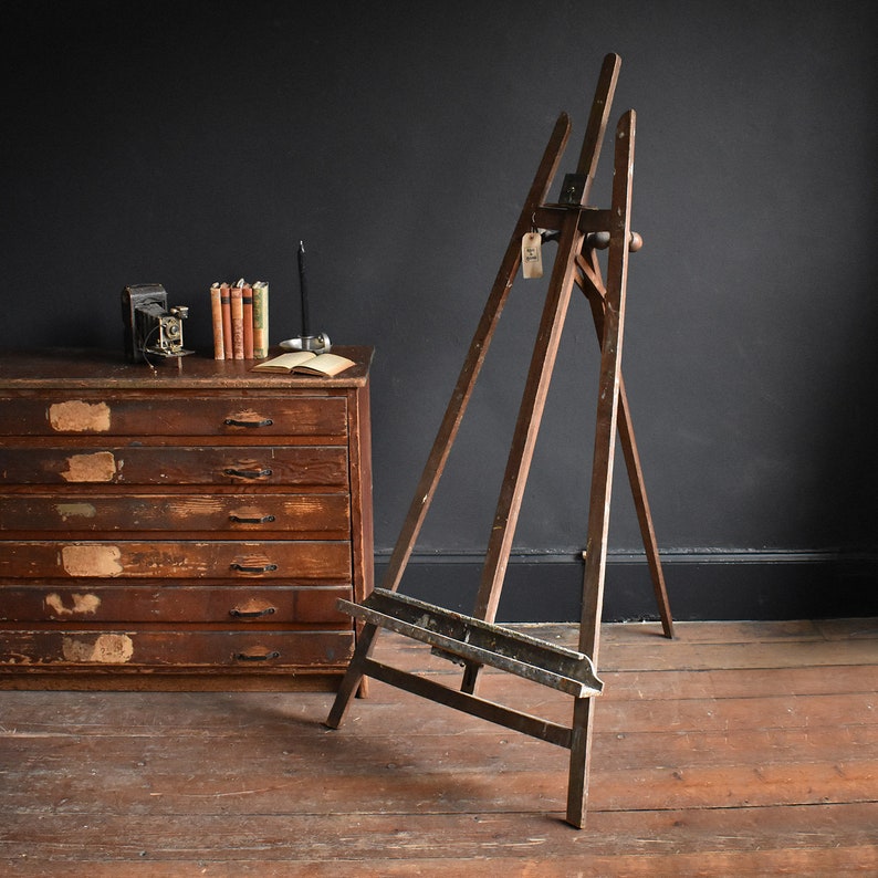Antique Victorian Easel With Highly Decorative Patination From Etsy