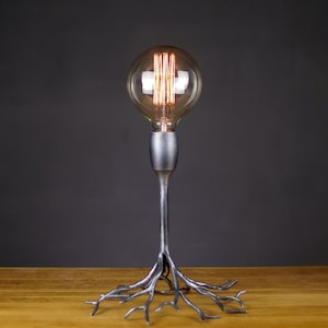 Steel Table Lamp / Table Lamp / Night Lamp / Night Lamp / Beautiful Lamp / Table Decorative Light image 1