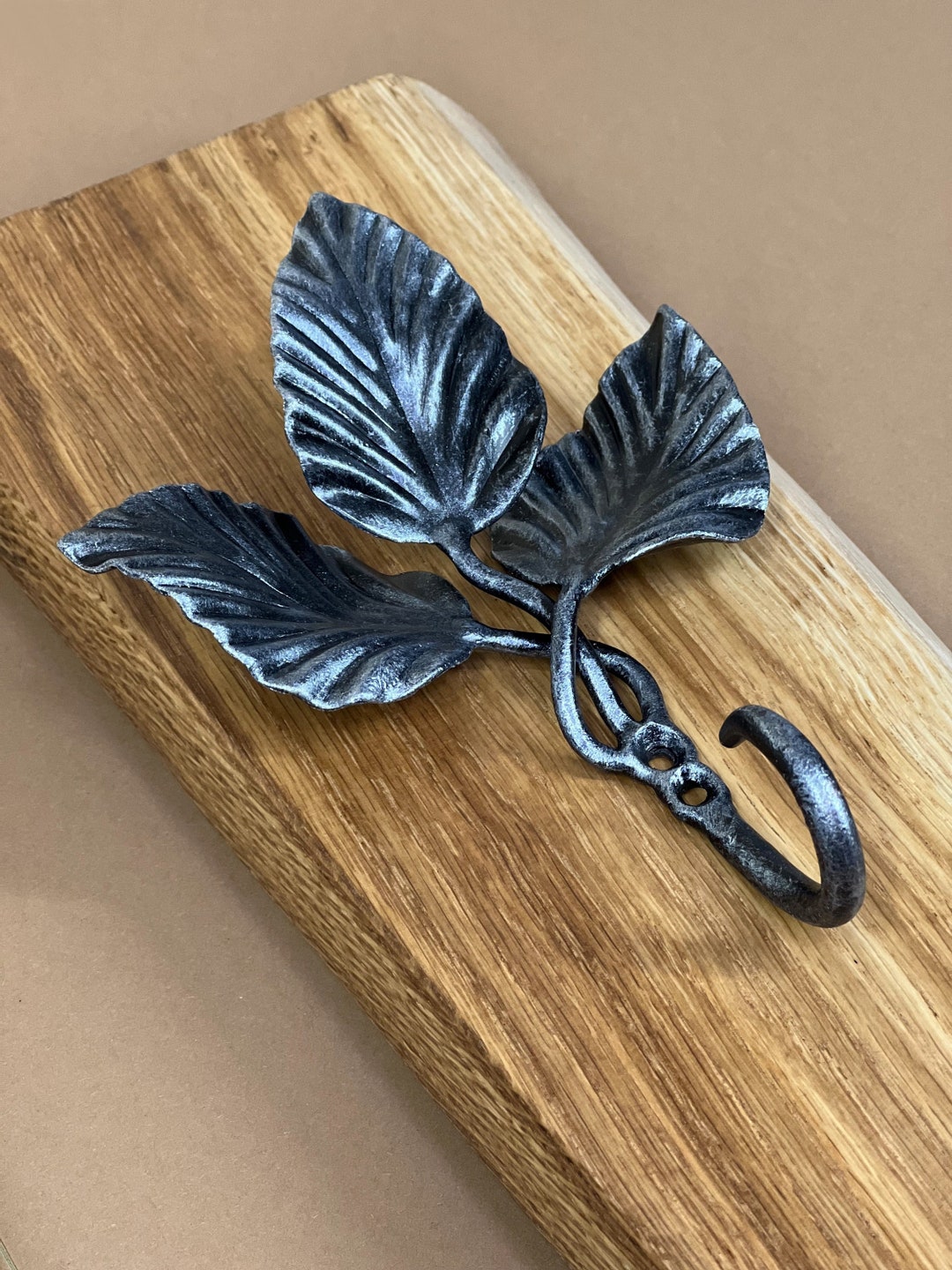 Botanical Elegance Handcrafted Steel Hook for Fashion and Function ...