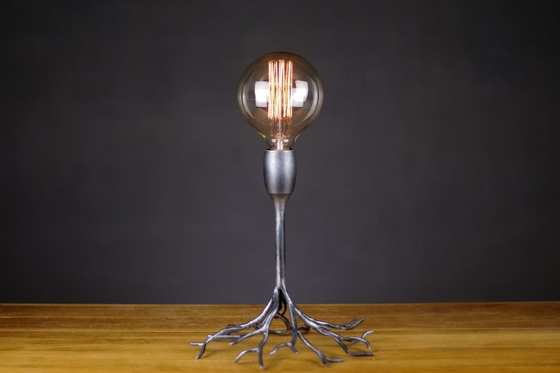 Steel Table Lamp / Table Lamp / Night Lamp / Night Lamp / Beautiful Lamp / Table Decorative Light image 1