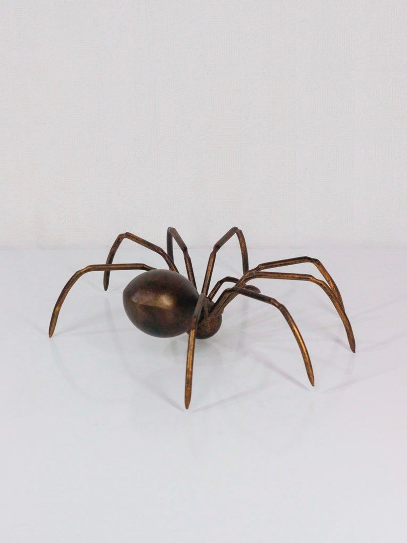 Metal spider Steel Spider art sculpture image 2