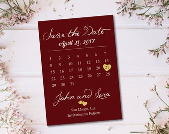 save the date printable