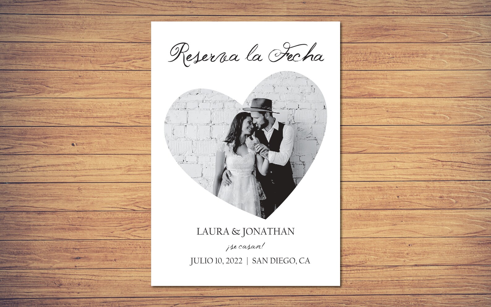 Printable Spanish Save the Date Calendar Template/save the Etsy