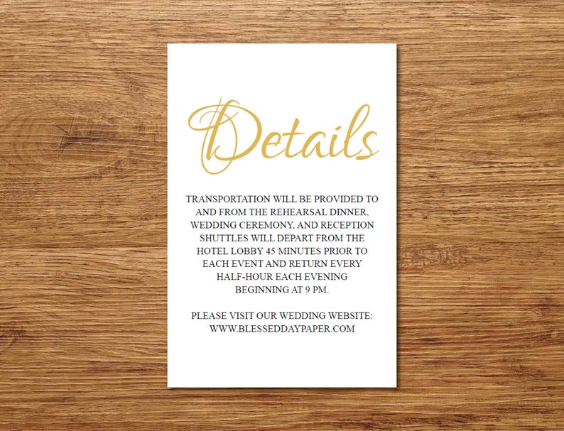 Gold Wreath Wedding Invitation PrintableGolden Vintage Wedding Invitation TemplateRSVPThank YouDetailsSpanish Option Available