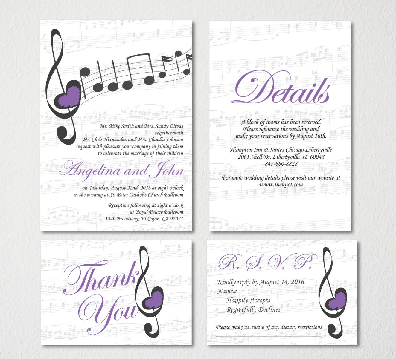 Music Wedding Invitation Printable Template Vintage E Card Etsy