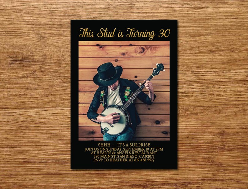Black /& Gold Polaroid Birthday InvitationPrintable Birthday Invitation CardInstant Photo Surprise Birthday Party30th40th50th60th7080