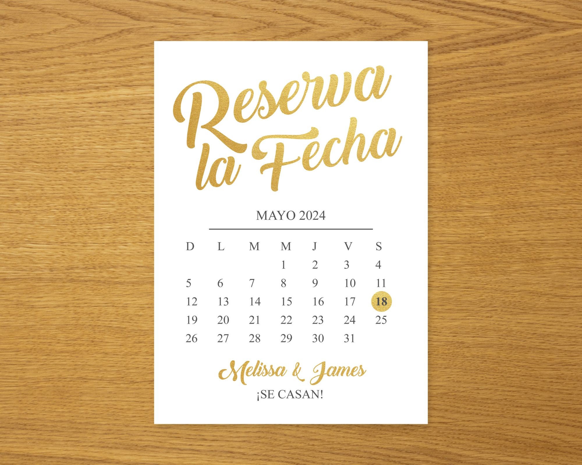 printable-gold-spanish-save-the-date-cards-calendar-save-the-date-postcard-save-the-date-announcement-reserva-la-fecha-tarjeta-en-espanol-etsy