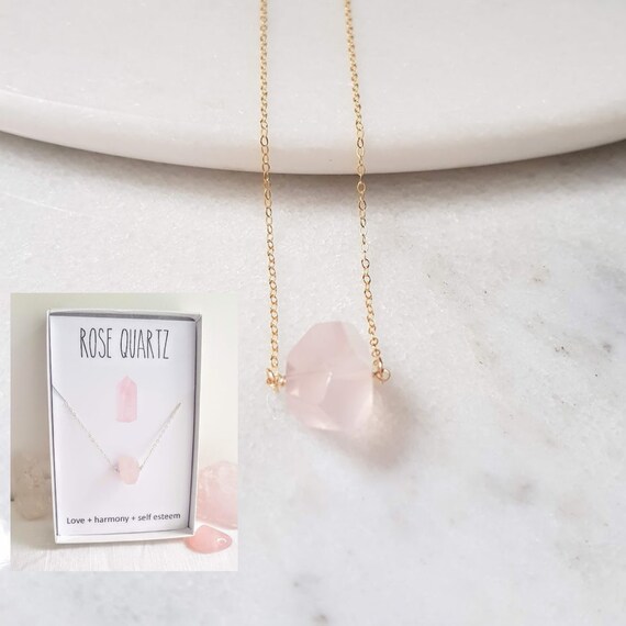 etsy gemstone necklace