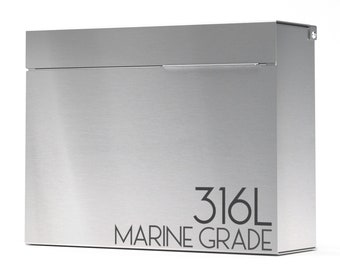 MITCH S 316L Marine grade mailbox - Vsons Design original , Modern and contemporary Mailbox, Wall Mount mailbox - contemporary