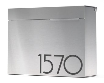 Mitch S - modern wall mounted mailbox , Vsons Design Original, designed and made in north America, wall mounted, American stainless steel