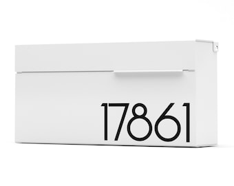 LOUIS W White modern and contemporary mailbox , Vsons Design original Wall Mounted mailbox - contemporary