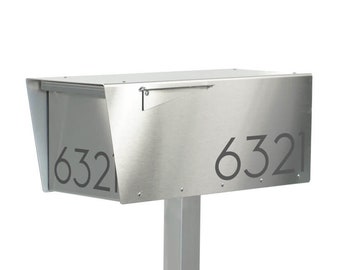 ANTHONY S The Minimalist, modern post mounted mailbox - Vsons Design original - contemporary - locking option- post not included