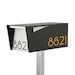ANTHONY B - The Black Minimalist - modern post mounted mailbox - contemporary - Vsons Design original - locking option - post not included 