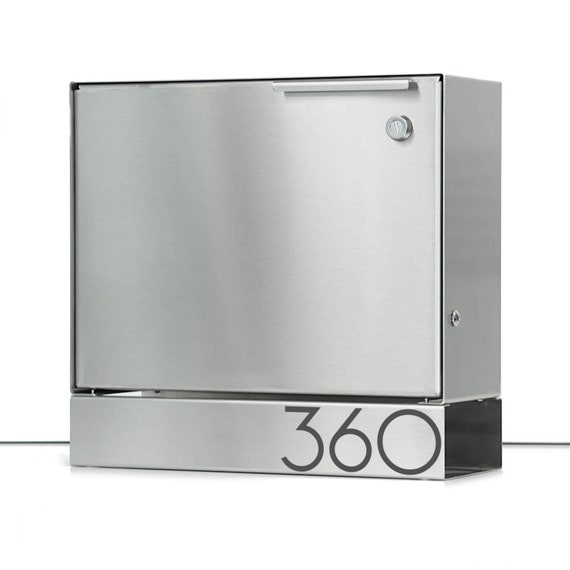 Larger Modern Mailbox Stainless Steel Design Large Wall - Mid Century Modern Wall Mounted Mailbox Larger Modern Mailbox Stainless Steel Design Large Wall - Mid Century Modern Wall Mounted Mailbox