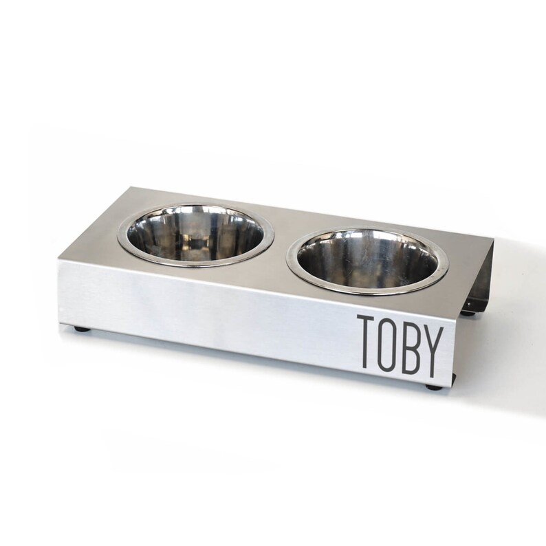 stainless steel dog bowls with stand